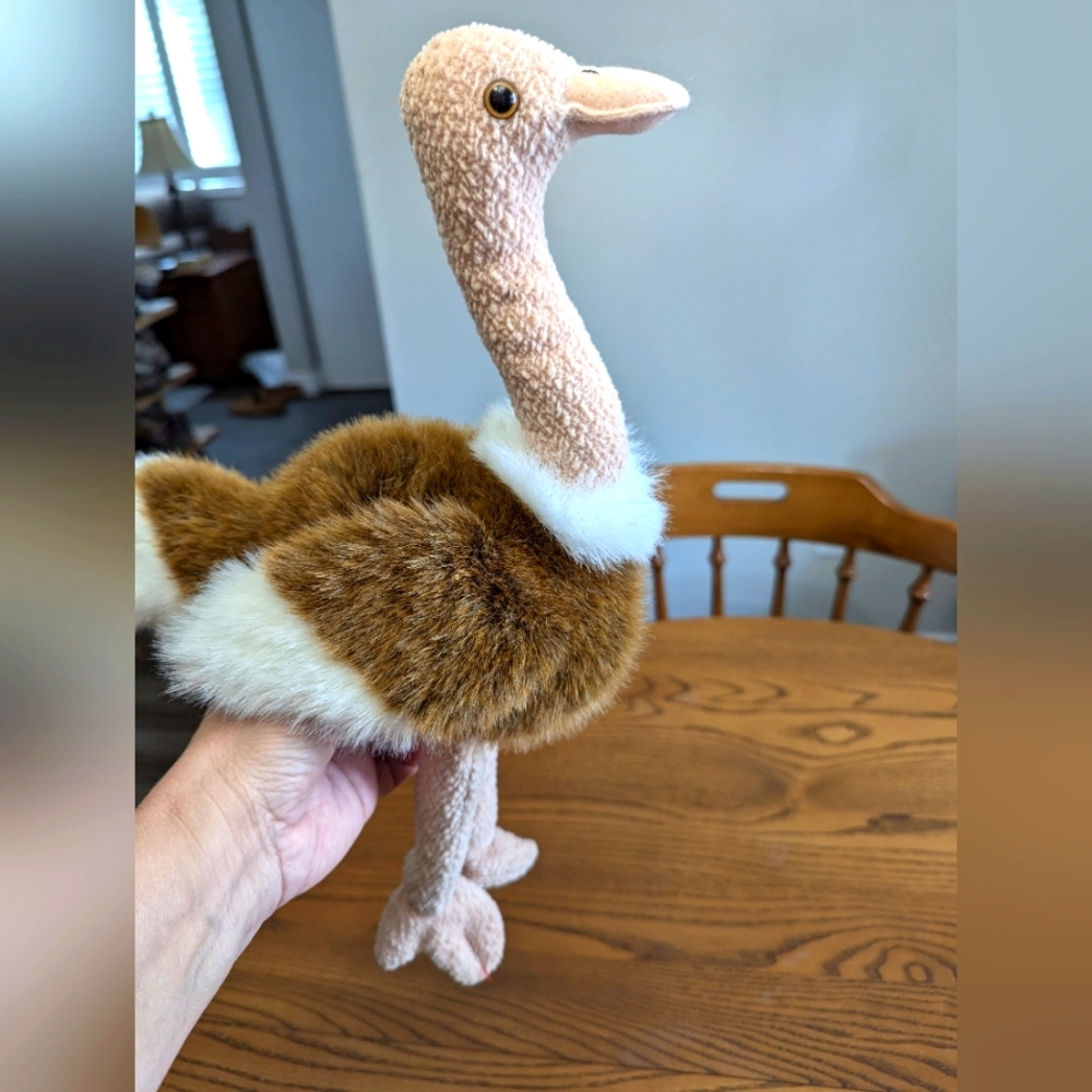COPY - TY Beanie Buddies Collection. Stretch the Ostrich. 1998. 100% Tylon shel…